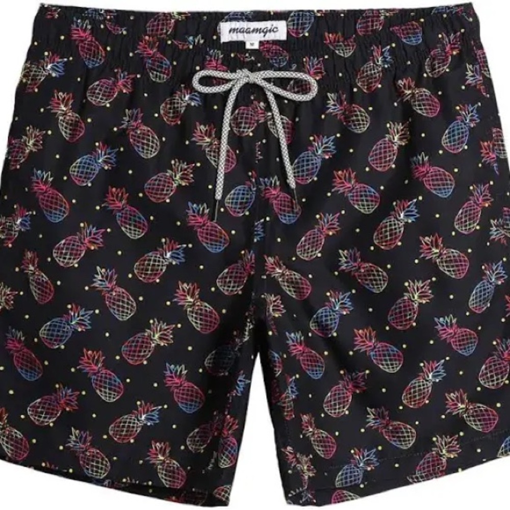 Maamgic M Swimming Trunks Men's‎ Pineapple Board Shorts